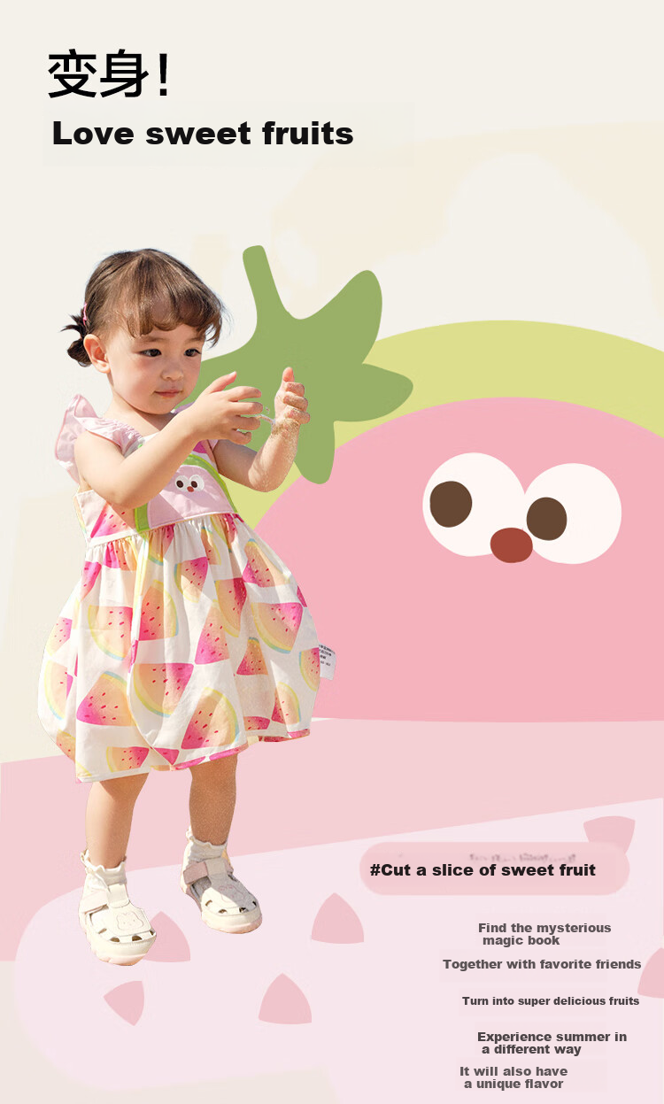 BALABALA Baby Dress, Infant Skirt, Children's Princess Dress, Girls' Summer Outfit 2025, Sweet And Cute, 208225111006 1