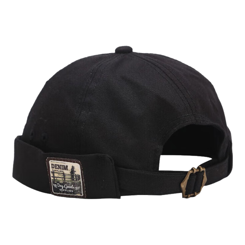 GLO-STORY Baseball Cap for Men And Women, Retro Brimless Melon-Shaped Hat, Korean-Style Versatile Landlord Hat, Streetwear Hipster Hat