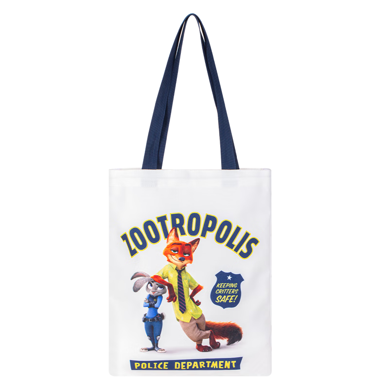 Disney Elementary School Tutoring Bag, Large Capacity Multifunctional Handheld Bookbag for Children's After-School Classes, Zootopia