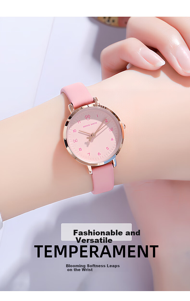 Disney Watch for Women, Students, Elementary School Girls, Children, Middle And High School Students, Back-To Gift, Analog 6