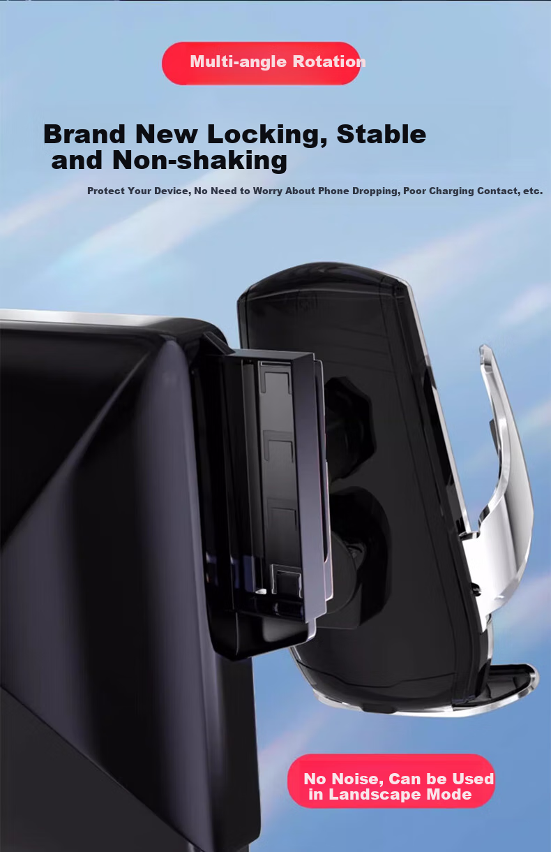 Zhicheng Car Phone Holder for Mercedes-Benz E-Class, Automatic Sensor Wireless Charger, Center Console Screen Navigation Mount 4