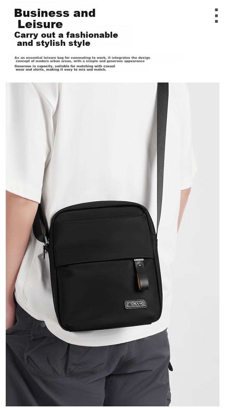 Aokang Men's Bag, Crossbody Shoulder Bag, Trendy Phone Bag, Commuter Satchel, Father's Day Birthday Gift for Husband, Father, Dad 4