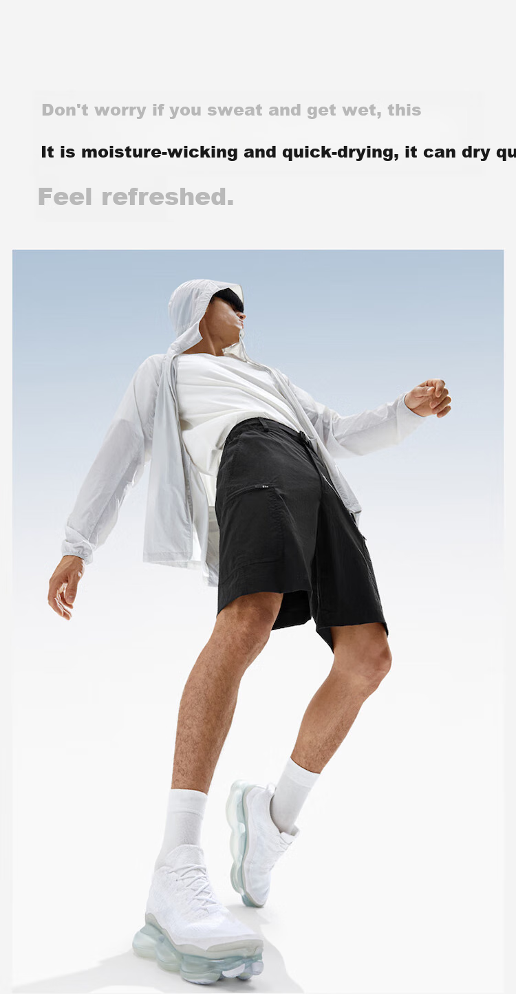 Bananain [Wang Yibo's Choice] Liangpi 505 Cool Pro Shorts for Men, Summer Sports Quick-Dry Cargo Breathable Five-Point Pants 10