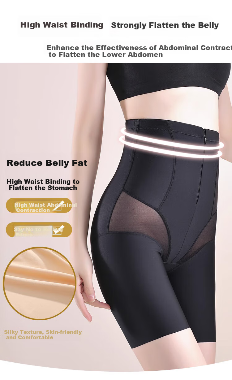 LangSha High-Waisted Seamless Shapewear Shorts for Women, Postpartum Butt-Lifting And Tummy Control Body Shaper Safety Shorts M 7