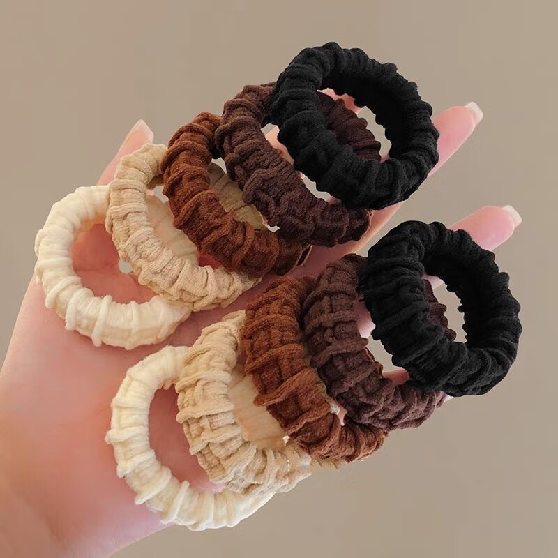 Royal Code Thickened Hair Bun Elastic Band High-End Hair Tie for Women Autumn Winter High Elastic Durable Hair Rope Leather Hair Accessory 3