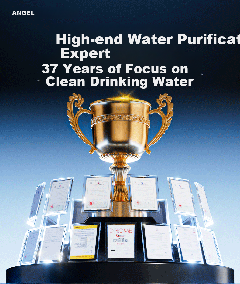 Anjier Whole House Water Purifier Home Three-Piece Set [Yulong Pro1200G + 3526 Pre-Filter + 3611 Under-Sink System], Reverse Osmosis Under-Sink Filter 1