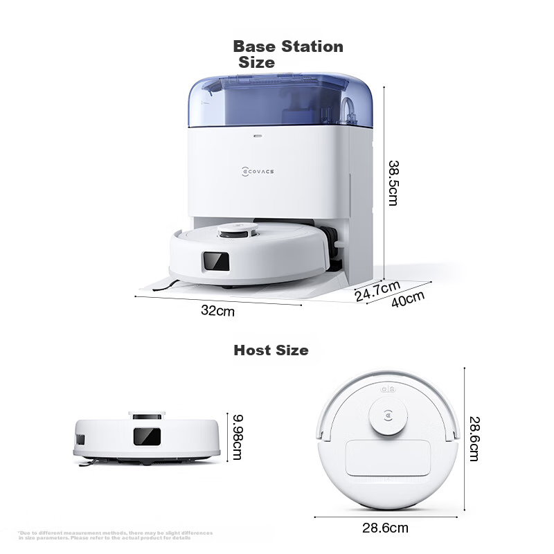 ECOVACS Mini Robot Vacuum Cleaner with Mopping Function, Automatic Cleaning Cloth, Fully Automatic Intelligent Home Water Tank Version, Blue, High Cost-Performance Entry-Level Choice