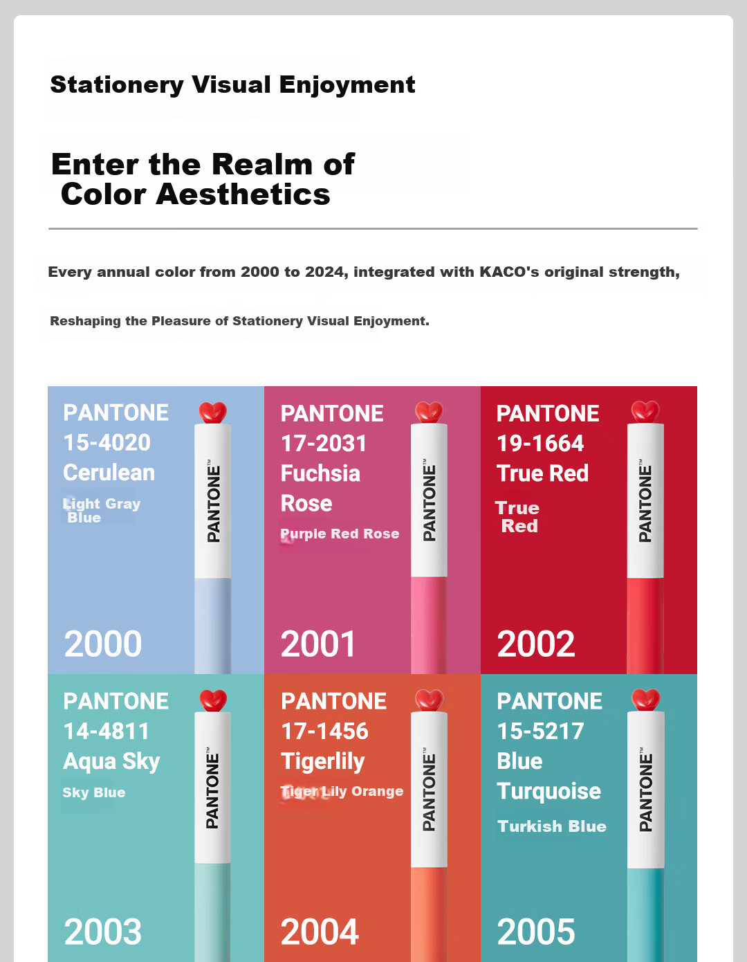 KACO X PANTONE Collaboration, Pantone 0.5mm Gel Pen, Stylish Signature Pen, Quick-Drying Ballpoint Pen, Black Ink Pen, Carbon Pen, Student Exam Pen (2022), 2-Pack 2