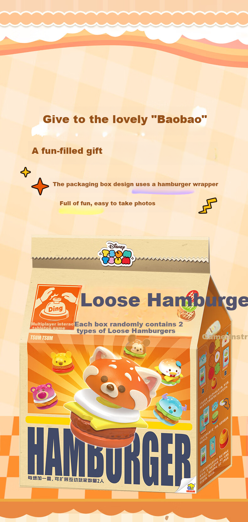 GOLDLOK Disney Spongy Burger Puzzle Blind Box Trendy Toy Figurine Educational Desktop Toy for Boys And Girls Birthday Gift 9