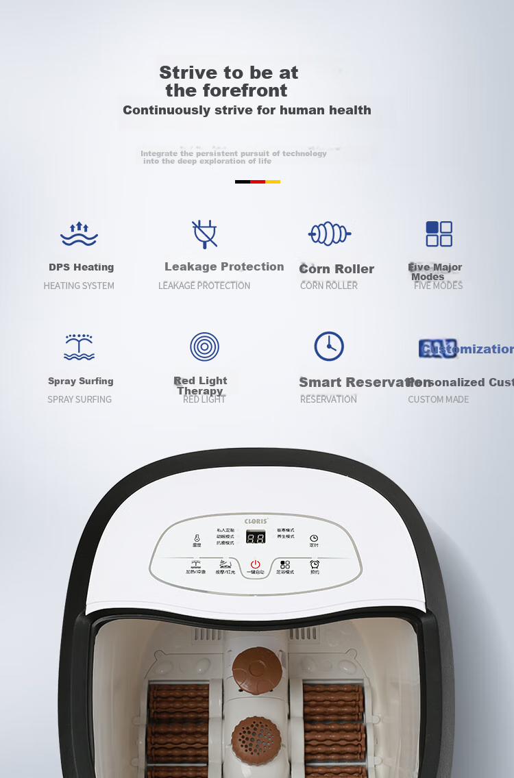 CLORIS [Mid-Autumn Festival Gift] Foot Bath Soaking Bucket, Automatic Massage Heating Electric Foot Bath Tub, Birthday Gift for Wife Or Parents F23M-B 1