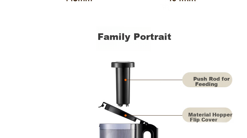 Joyoung ZMD Peace of Mind Series, Juicer, Large Diameter Multifunctional Juicer, No-Pulp Separation, Fully Automatic Juice And Vegetable Extractor LZ5 39