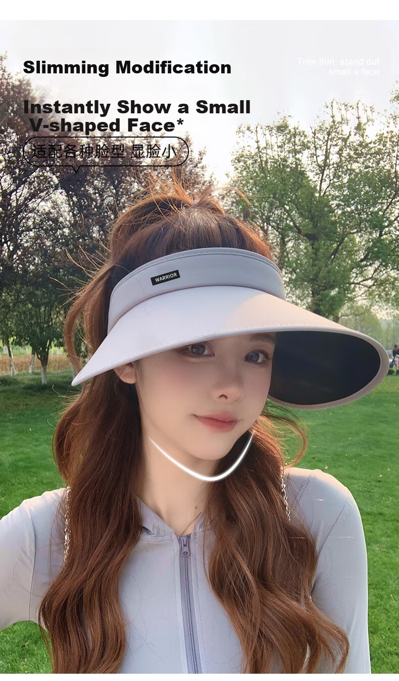 Huili Wide Brim Sun Hat for Women, Summer Visor Hat, UV Protection Outdoor Cooling Cap, Face-Covering Sun Hat, Sports Sunhat 9
