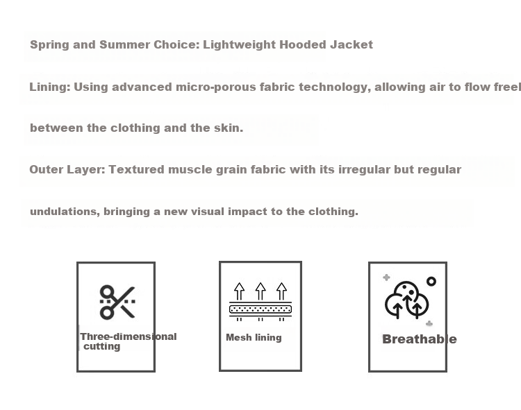 Judger Jacket for Men, Summer And Autumn Style, Lightweight Breathable, Smooth Texture, Hooded Mesh Breathable, Commuter Outdoor Casual Cardigan Coat 1