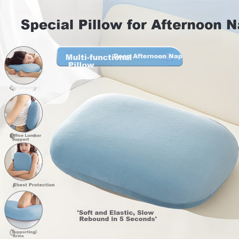 GREAT LIFE Nap Pillow, Small Pillow, Office Nap Aid, Lumbar Support Pillow, Portable Travel Pillow for Car And Students' Prone Sleeping