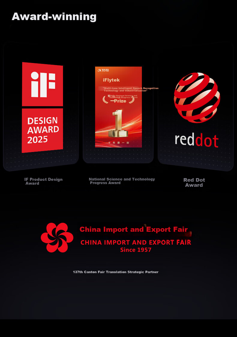 IFLYTEK Dual-Screen Translation Device 2.0, Multi-Language Offline Translator, Simultaneous Subtitle Translation, Industry Translation, Portable Real-Time Translation for Overseas Travel And Spoken Language Translatio 20