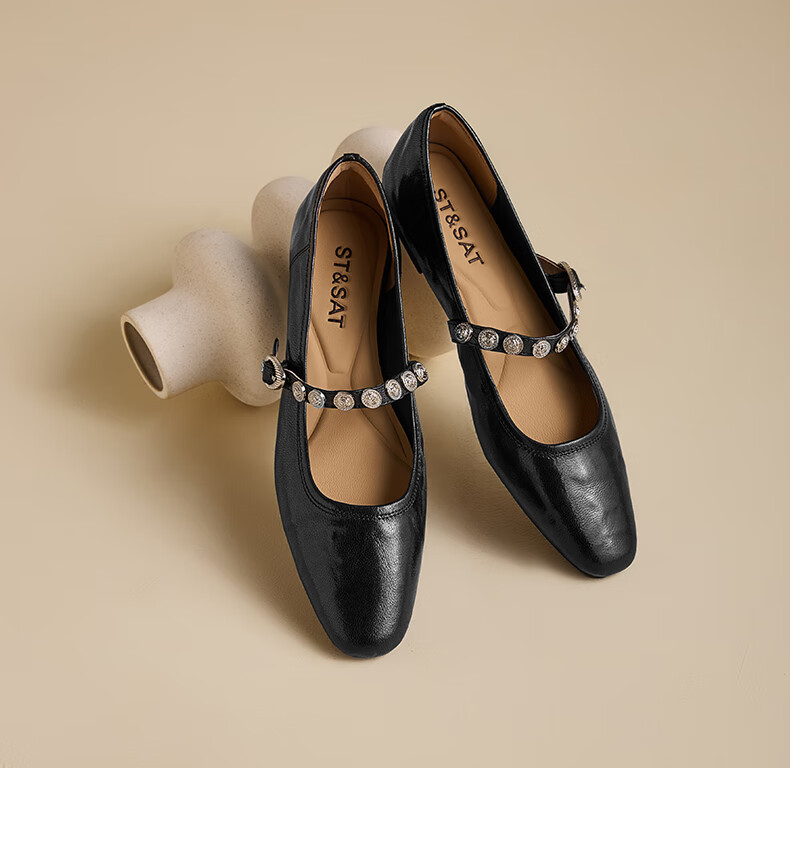 Saturday Sheepskin Mary Jane Shoes Women 2025 New Autumn Winter Retro Soft Sole Comfortable Commuter Flat Shallow Single Shoes 16
