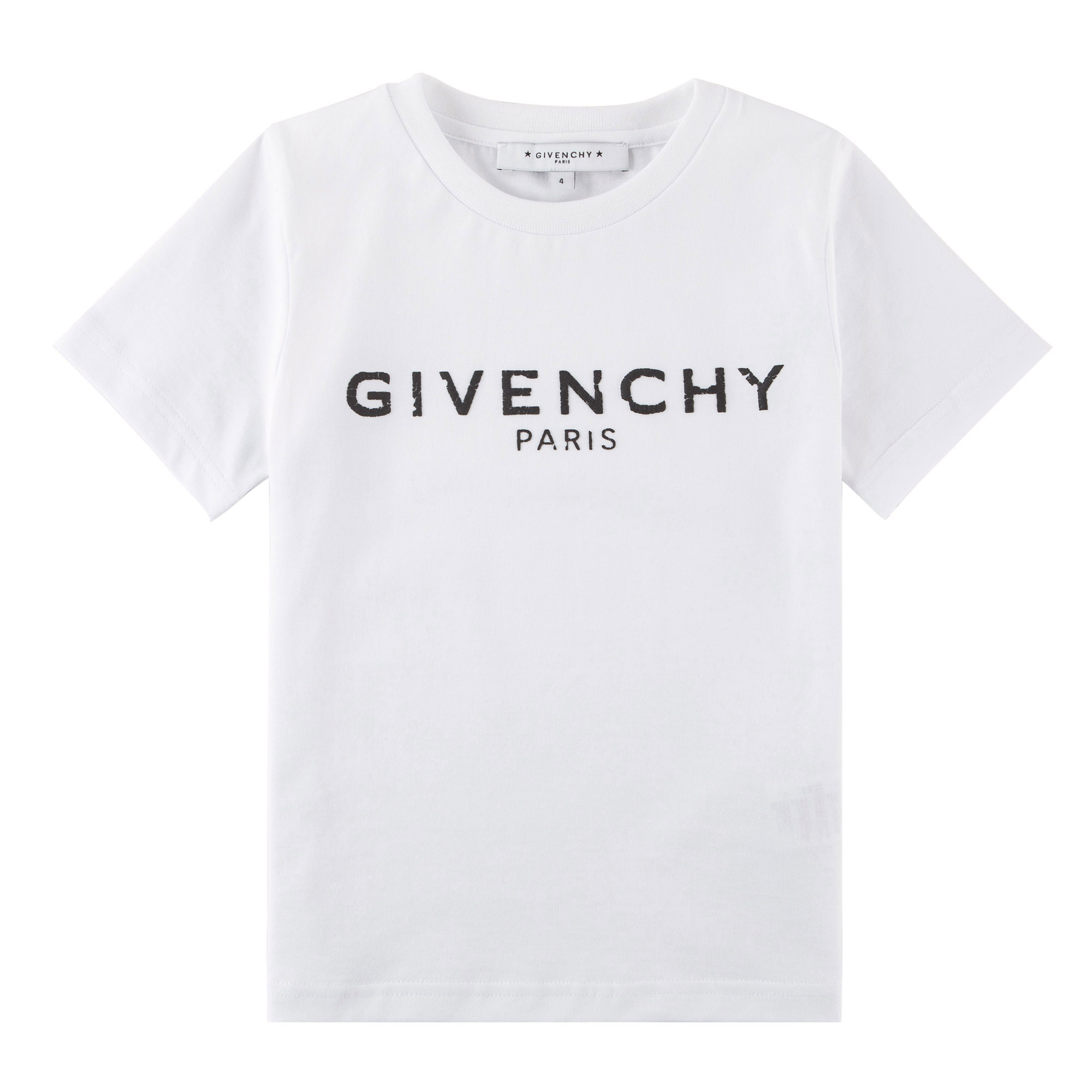 【纪梵希t恤】纪梵希 givenchy kids奢侈品童装 男童白色棉质短袖t恤