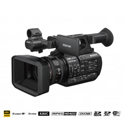 SONY PXW-Z190V 4K Professional Camera PXW-Z190, 1/2.8-Inch 3-CMOS Sensor, 25x Zoom, F1.6 Aperture, Wired + WIFI Live Streaming, HDMI + SDI