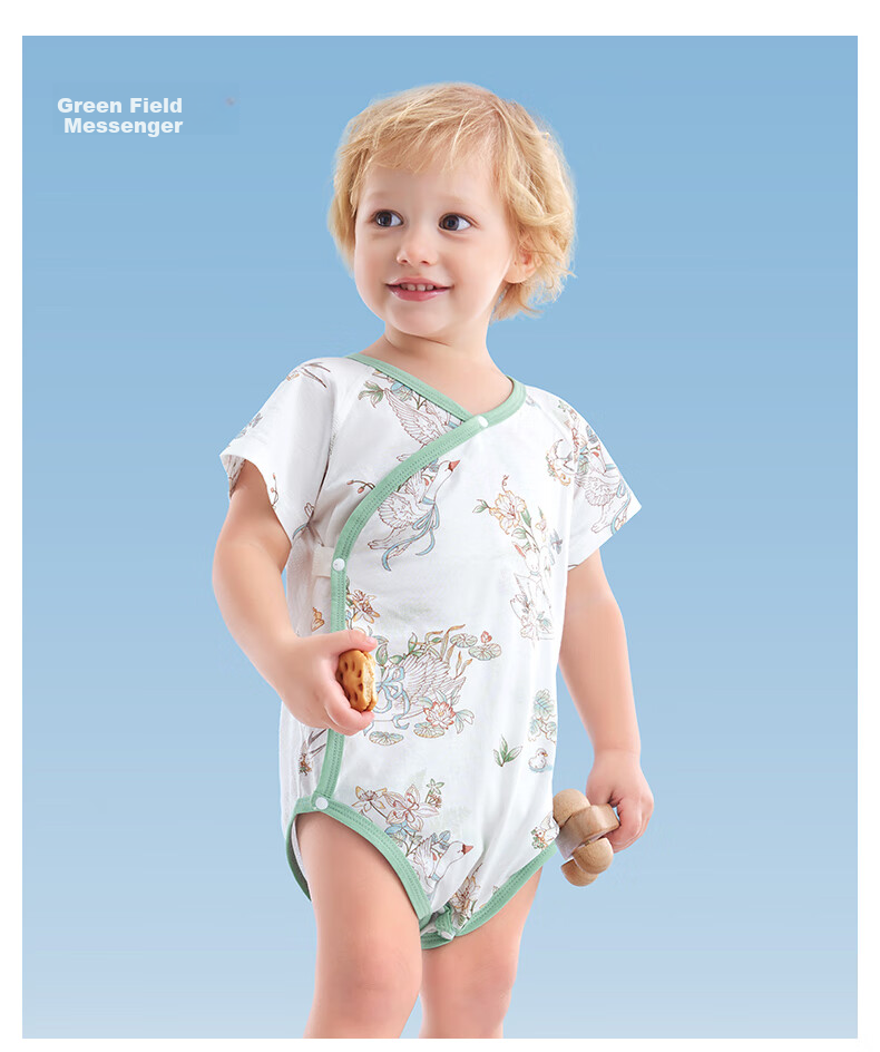 Beitaisi Baby Clothes, Summer Thin Style, Newborn Onesie, Mesh Breathable Pure Cotton, Unisex Infant Bodysuit 11