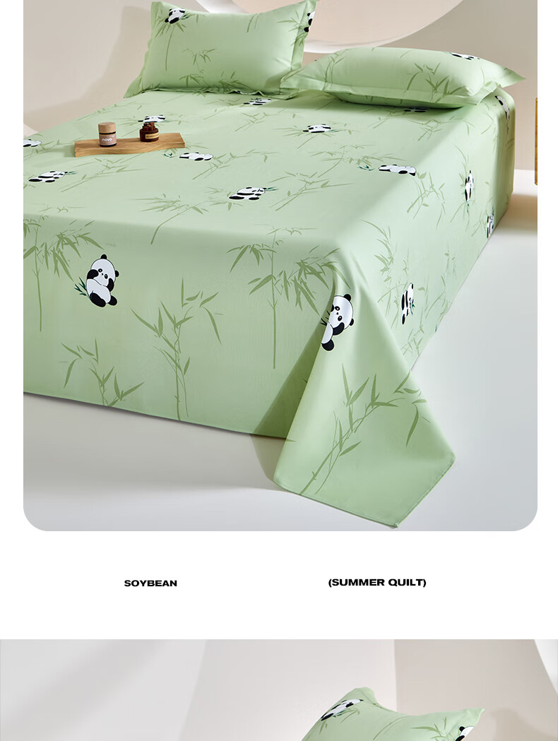 Hodo Thickened Raw Cotton Coarse Cloth Bed Sheet Single Piece Four Seasons Home Single Dormitory Quilt Cover 1.6*2.3m Spot Pattern 3