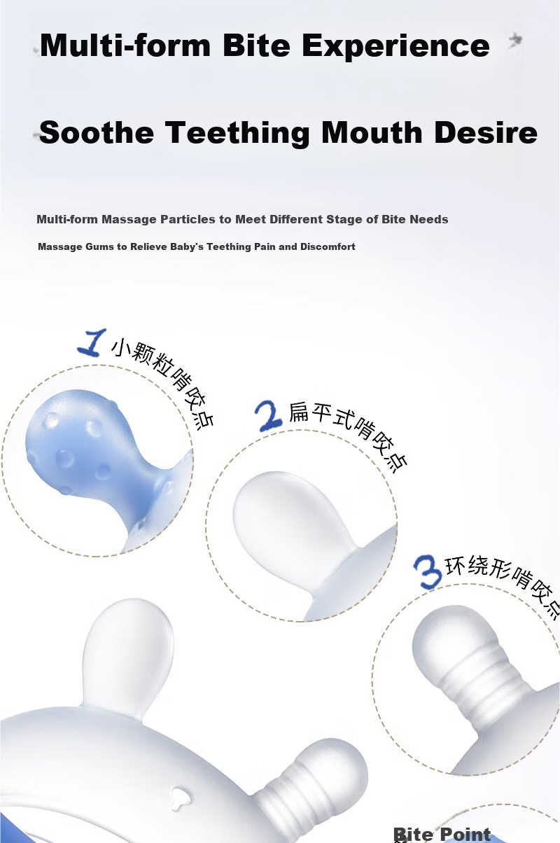 Scoornest Baby Teething Toy Mushroom Teether for 0-6 Months Old Infants, Anti-Thumb Sucking, Soothing Water Boiled Teether 11