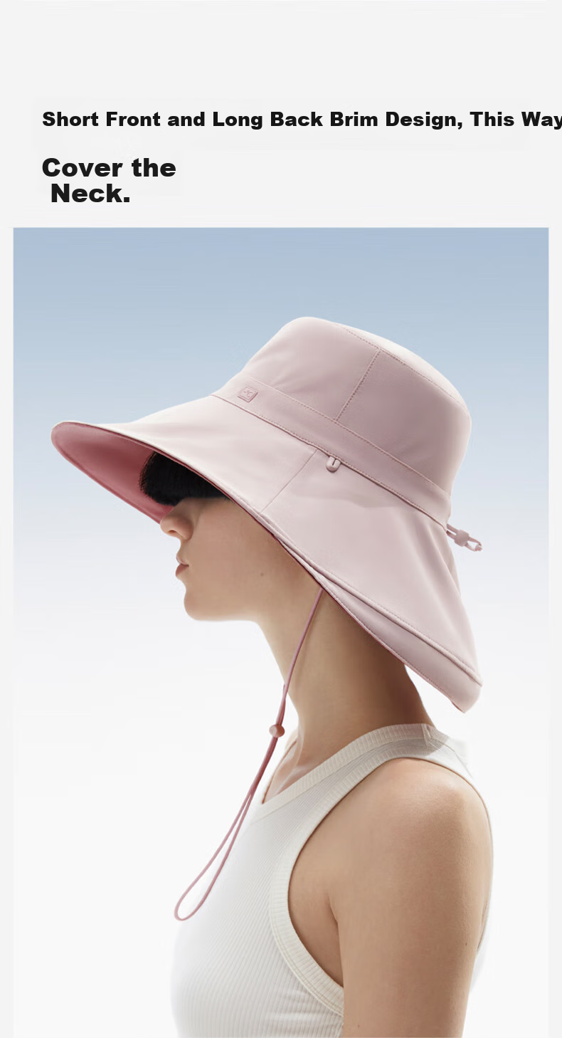 Jiao Nei Liang Pi 303UV Sun Protection Fisherman Hat for Women, Wide Brim, Breathable, Cooling, Outdoor Summer UV Protection 13