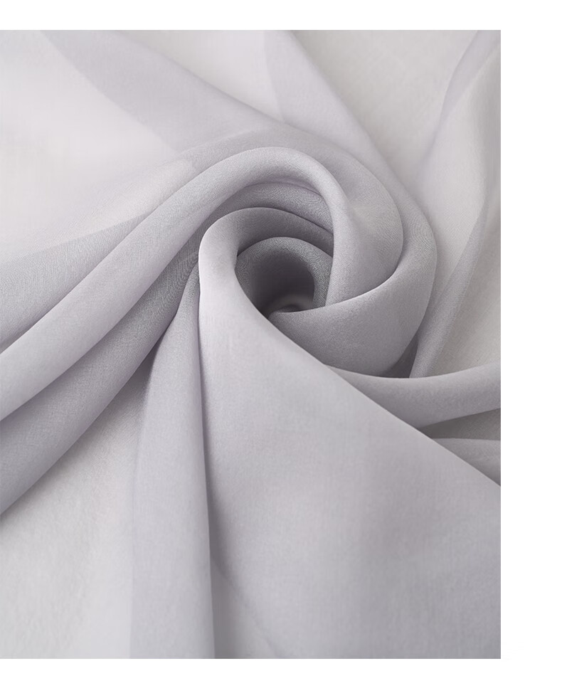 Hangsilk Road Mulberry Silk Scarf Women's Silk Shawl Chiffon Outerwear Birthday Mom Luxury Gift Box Holiday Present Gray Purple 13