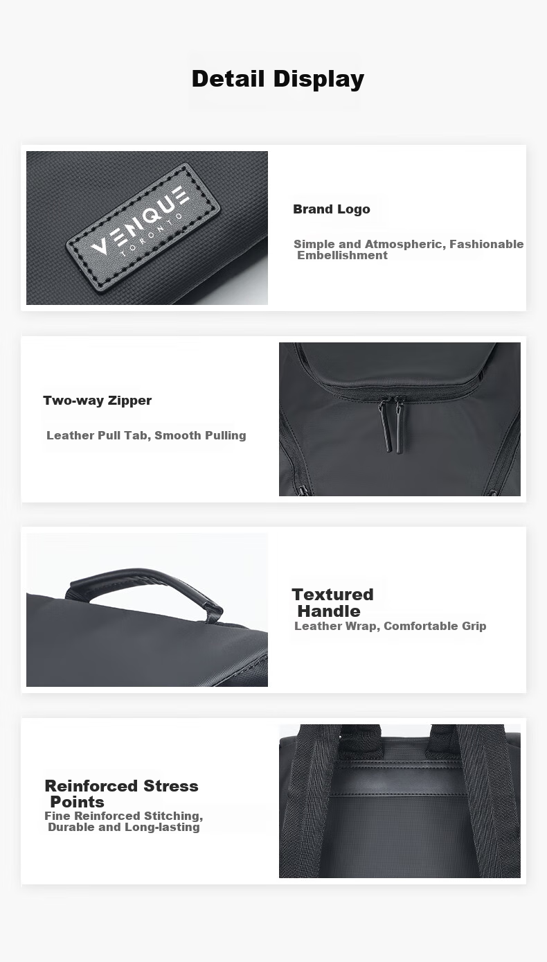 VENQUE Backpack for Men And Women, Large Capacity Lightweight Outdoor Travel Bag, Commuter Business Laptop Bag, College Student Schoolbag 12