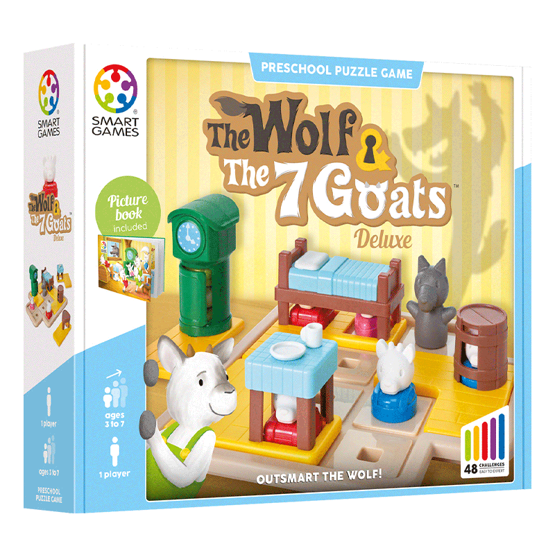 SMART GAMES Seven Little Sheep, Educational Toy for Children, Fairy Tale Early Learning Board Game, Birthday Gift for Boys And Girls, Ages 3-7