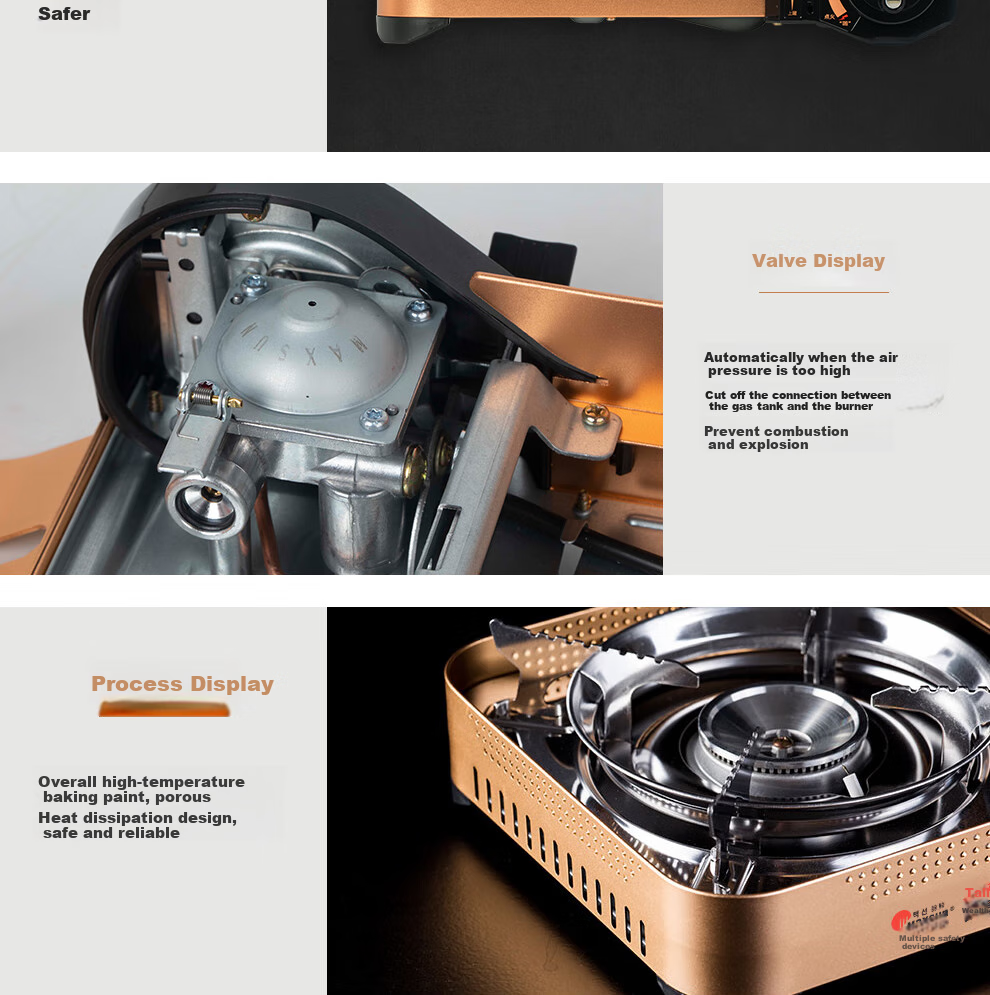 Jauto MAXSUN MS-77 Portable Gas Stove, Butane Burner, Outdoor Barbecue Grill 10