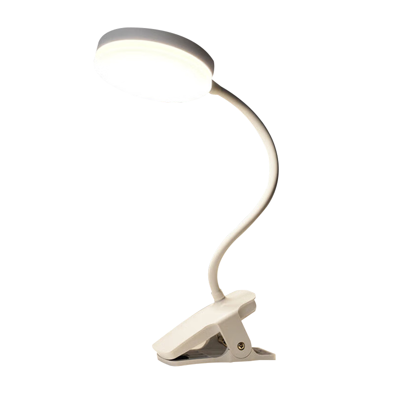 Bolanger Desk Lamp with Eye Protection, Rechargeable Clip-On Lamp for Study, Reading, Bedside, Bedroom, Dormitory, Office Desk Work Light