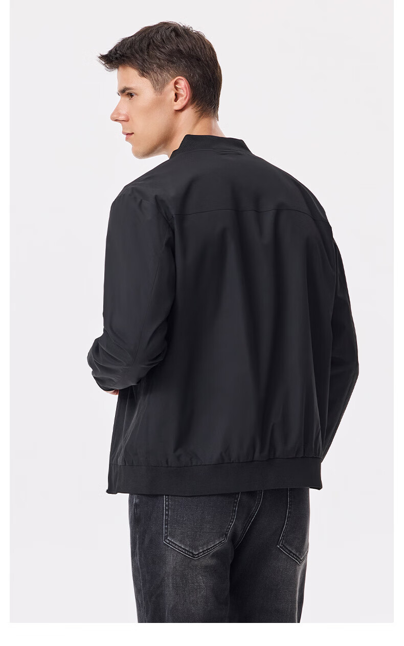 U.S. POLO ASSN. Men's Autumn Business Casual Baseball Collar Jacket High-End Windproof Commuter Coat 7