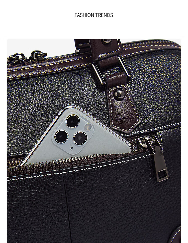 Laorentou Top-Grain Leather Women's Handbag, Large Capacity Tote Bag, Shoulder Bag, Crossbody Bag, Valentine's Day Gift 16