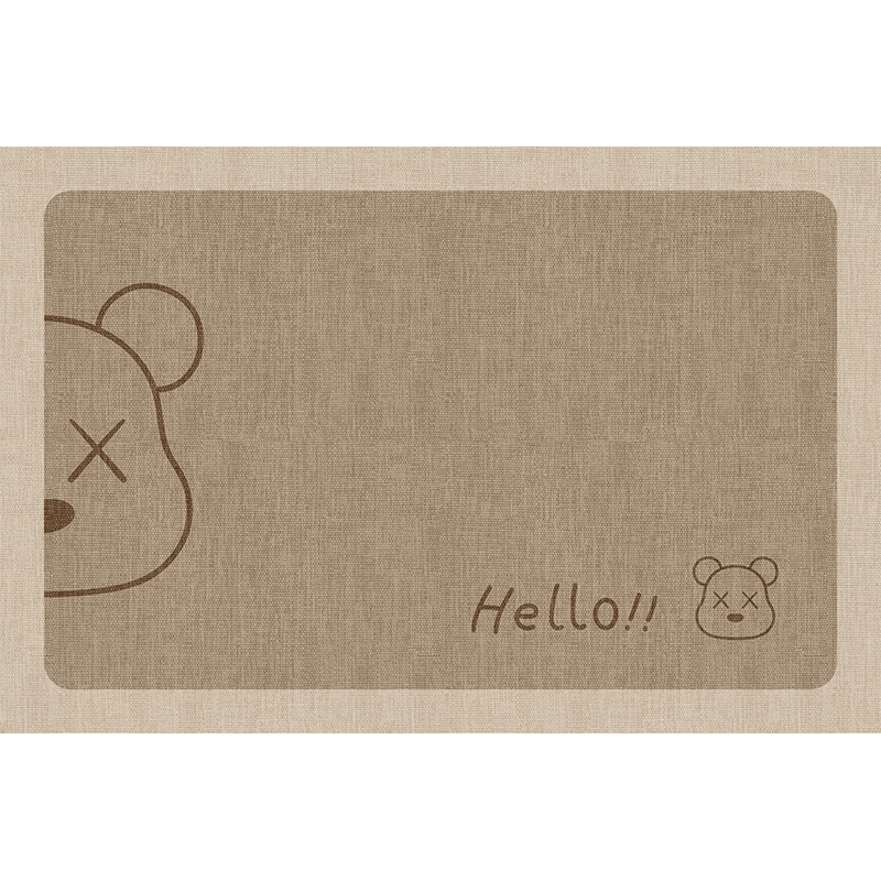Ruien Bathroom Mat, Toilet Foot Pad, Non-Slip Bath Mat for Home Use, Absorbent Mat for Bathroom Entrance