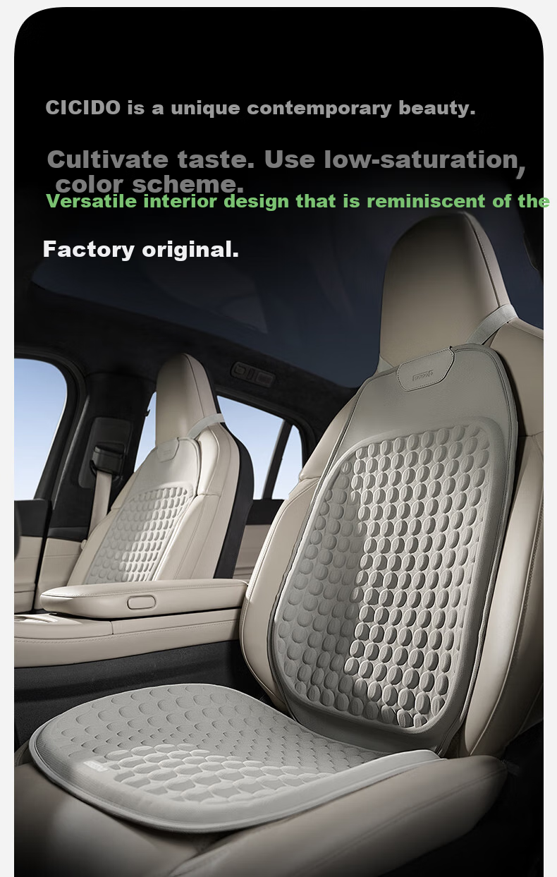 CICIDO Car Seat Cushion, Summer Automotive Seat Cooling Gel Pad, Ventilated And Breathable, All-Season Universal, for BMW, Audi, Tesla 18