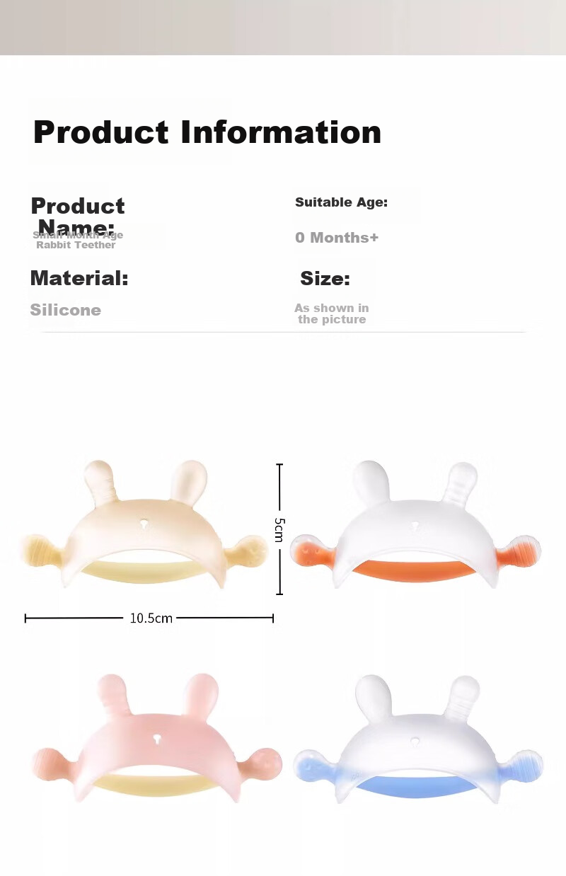 Scoornest Baby Teething Toy Mushroom Teether for 0-6 Months Old Infants, Anti-Thumb Sucking, Soothing Water Boiled Teether 18
