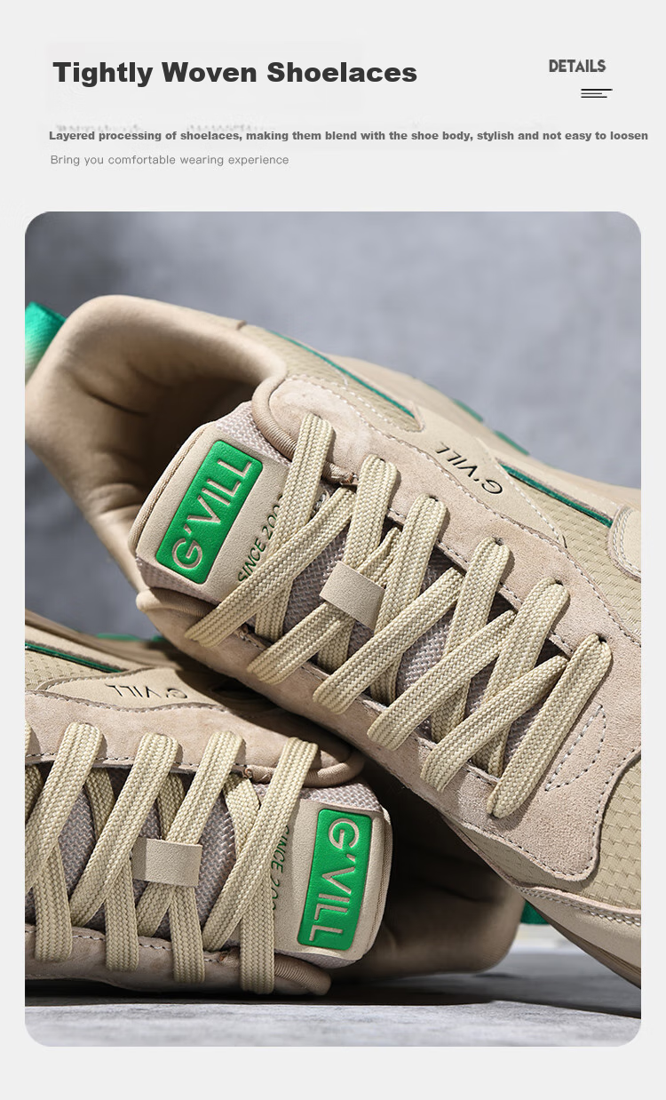 Guizhibu Men's Sports Shoes, Autumn And Winter 2026 New Style, Genuine Leather, Versatile Travel, High-End Non-Slip, Light Luxury, Running And Casual Shoes 7