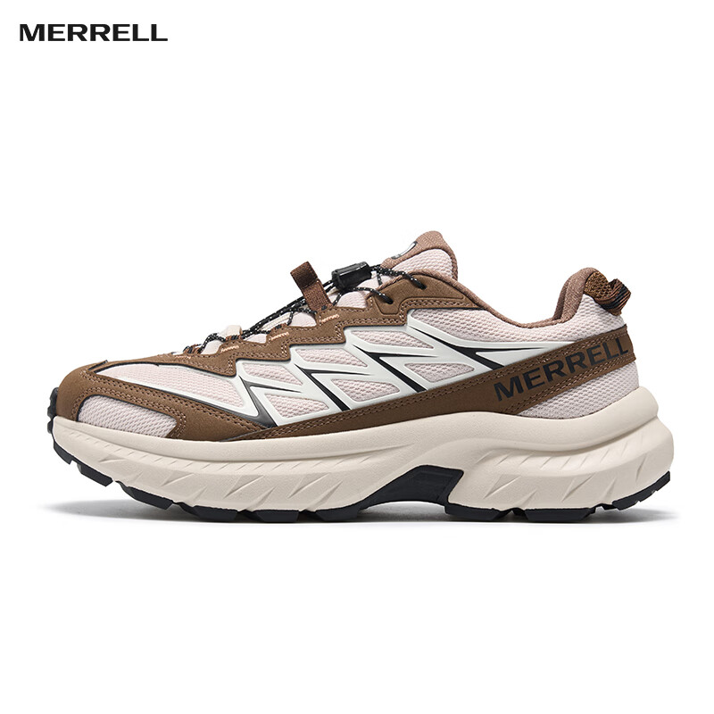Merrell Outdoor Hiking Shoes for Men, Lightweight, Durable, Breathable, with Grip And Wear Resistance, Model 6225-01, Beige Brown, Size 41