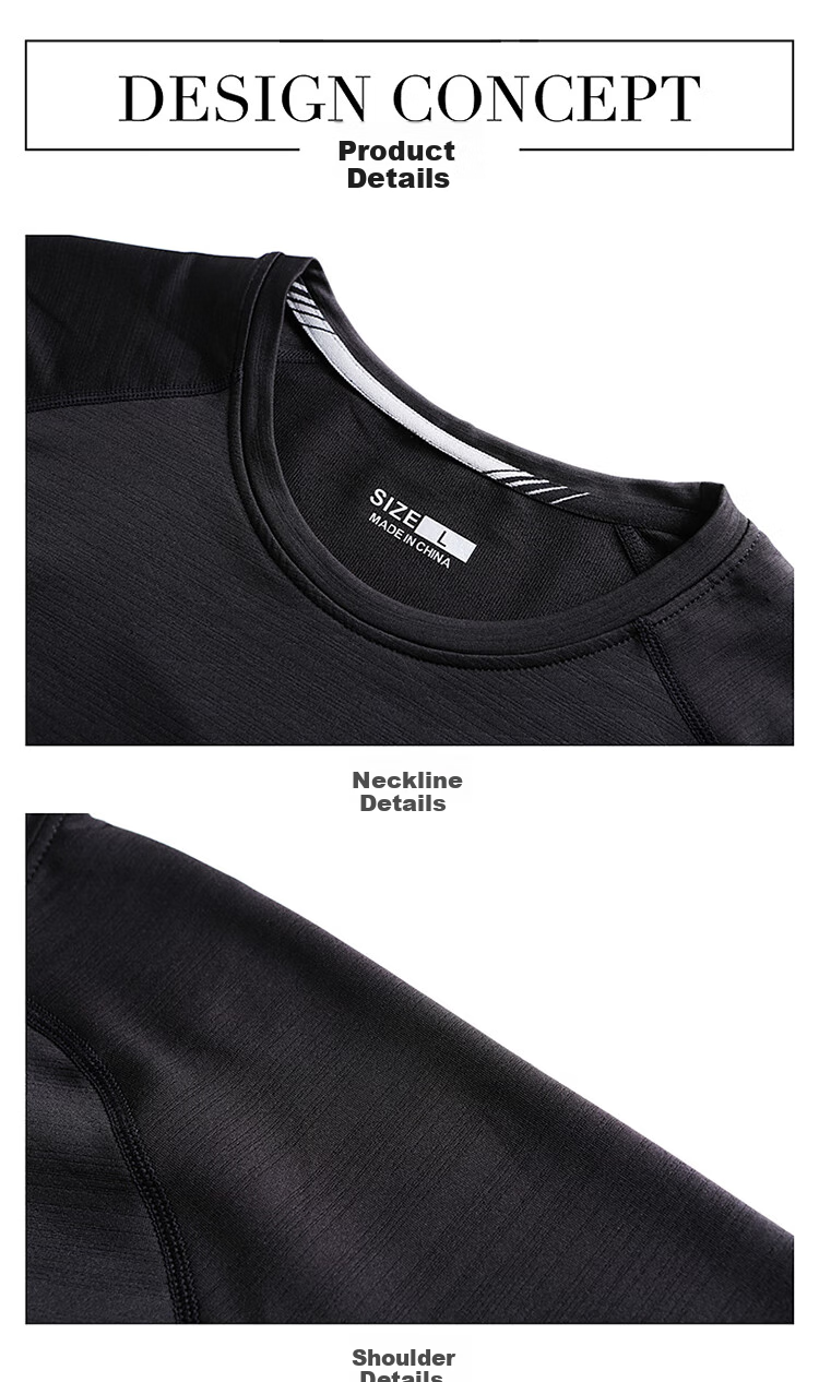 JEEP Men's Long-Sleeve T-Shirt, Casual Round Neck Undershirt for Spring And Autumn, Men's Clothing 702095, Dark Gray, Size M 10