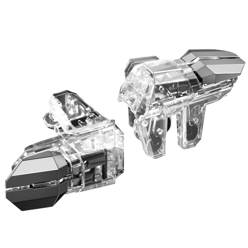 BIAZE Chicken Dinner Gadget Mechanical Key Triangular Delta Action Mobile Game Assistant Peripheral Peace Elite Dark Zone Breakout Automatic Gun Presser Clicker Tablet Six-Finger Shoulder Keyboard YX88