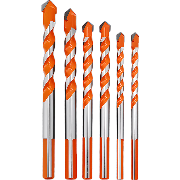 GeeLii Ceramic Tile Drill Bits, 6-Piece Set, Concrete Cement Marble Impact Drill Bits, Hand Drill Alloy King Drill, 59301