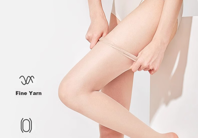 Modaier Ultra-Thin Silk Stockings for Women, Summer Lightweight Anti-Snag Pineapple Tights, Bare Leg Effect Pantyhose Sexy Stockings, 4-Pack 7