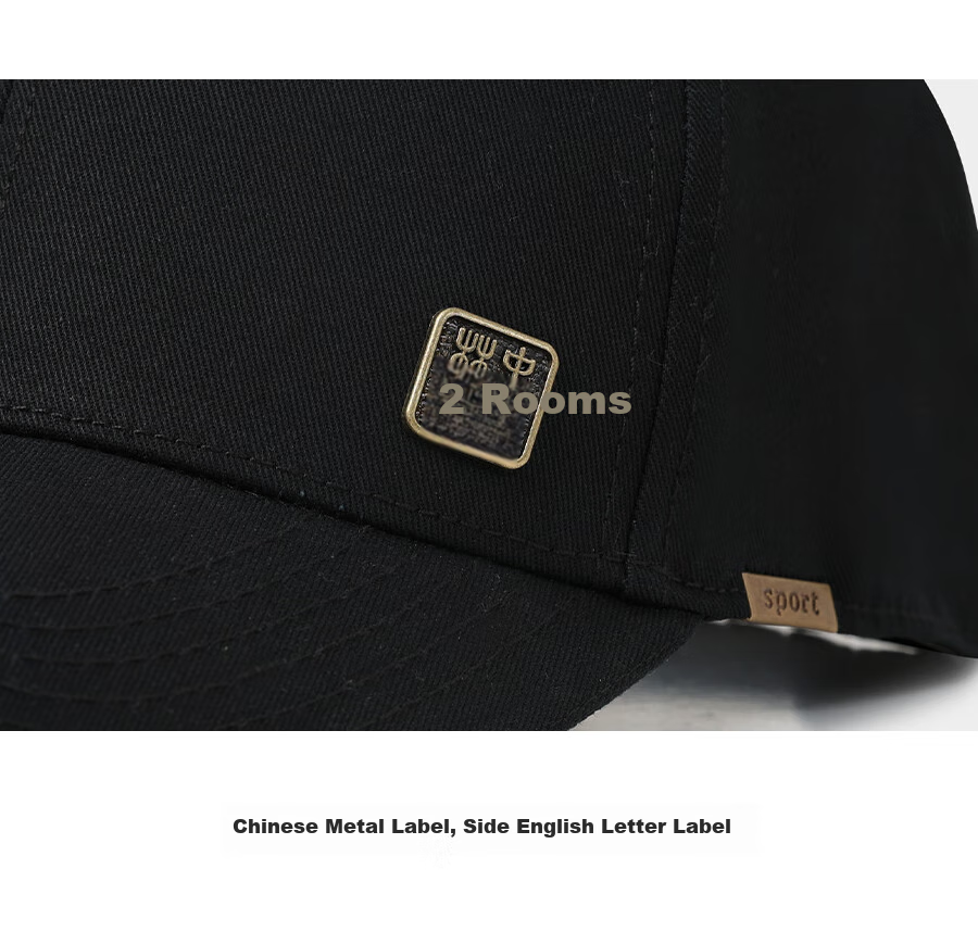 Hengyuanxiang Baseball Cap for Men, Summer Hat with Hard Top, Thin Spring And Autumn Style, High-End Sun Protection Visor Cap, Black 4
