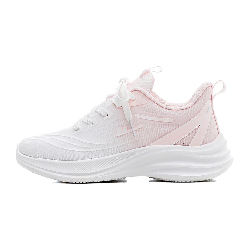Huili Women's Mesh Sports Shoes, Breathable And Lightweight Running Shoes, Casual Sneakers WXY4074, White And Pink, Size 40