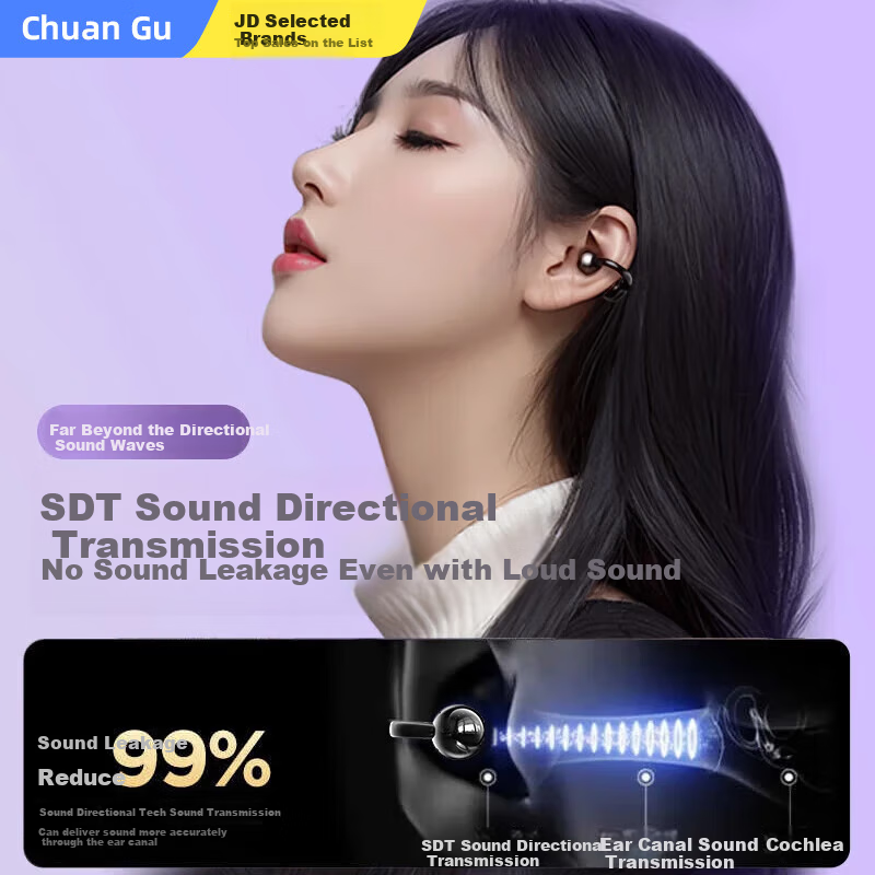 Беспроводные наушники Changu M79, Bluetooth 5.4, с костной проводимостью, черный, версия 2025