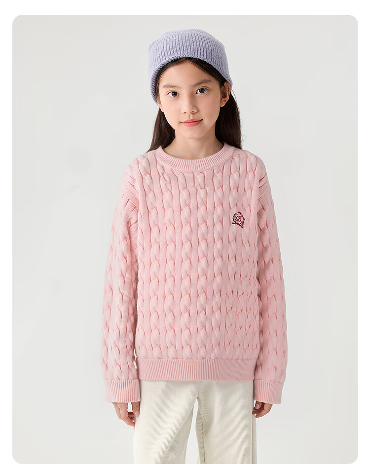 BALABALA Children's Clothing, Boys And Girls Winter Sweater, Round Neck Knit Sweater, Comfortable And Trendy, 208425103203 10