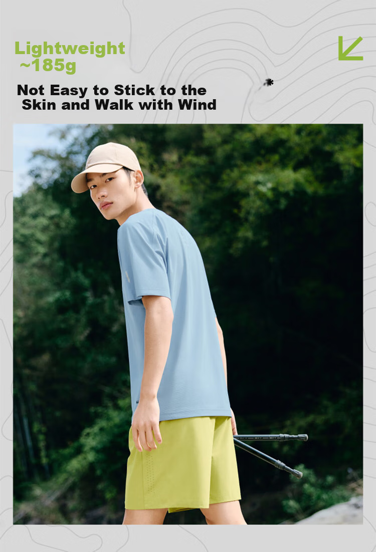 Beneunder Men's Short Sleeve T-Shirt, Summer Sports Quick-Dry T-Shirt, Breathable Comfortable Round Neck Loose Undershirt HI943 13