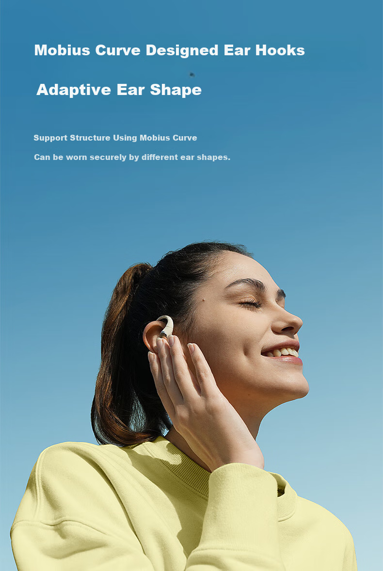 Mibro Open-Style Bluetooth Earphones for Sports And Running, Sweatproof Earbuds Compatible with Apple, Huawei, Xiaomi, Android - White 6