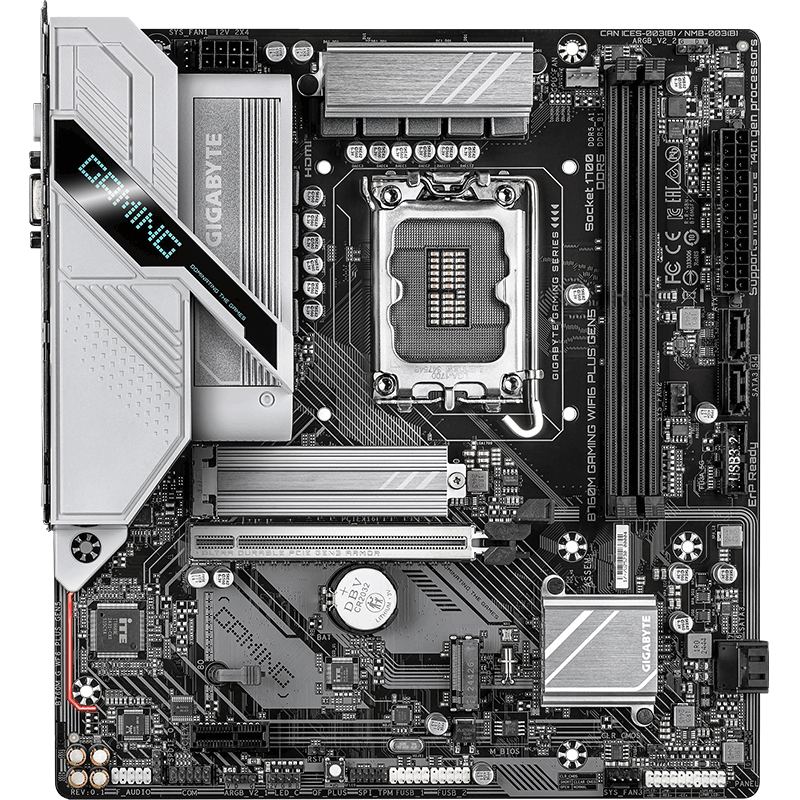 GIGABYTE White Eagle B760M GAMING WIFI6 PLUS GEN5 Supports CPU 14700KF/14600KF, Intel B760 LGA 1700