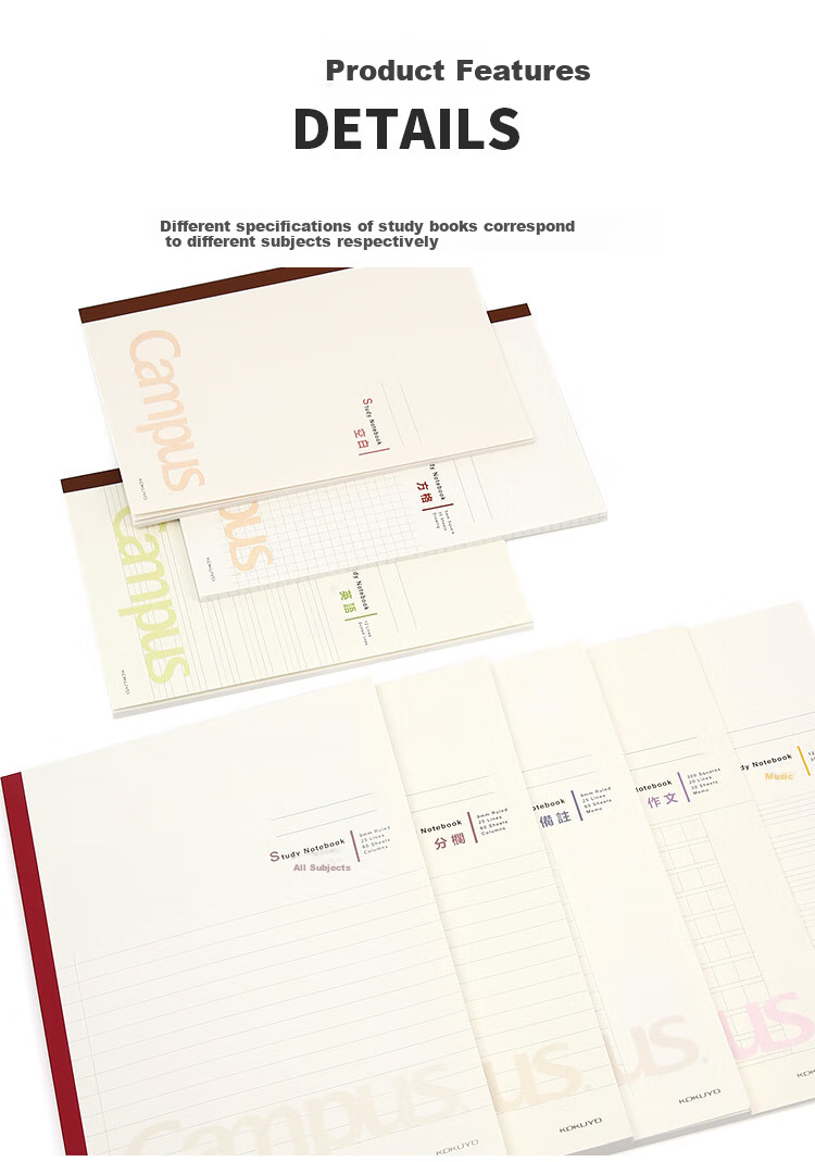 KOKUYO Campus Wireless Binding Notebook, Soft Cover Notebook, Glue-Bound Notebook, Memo Pad, A5 Size, 60 Sheets, 3 Books, WCN-CNB3634 3
